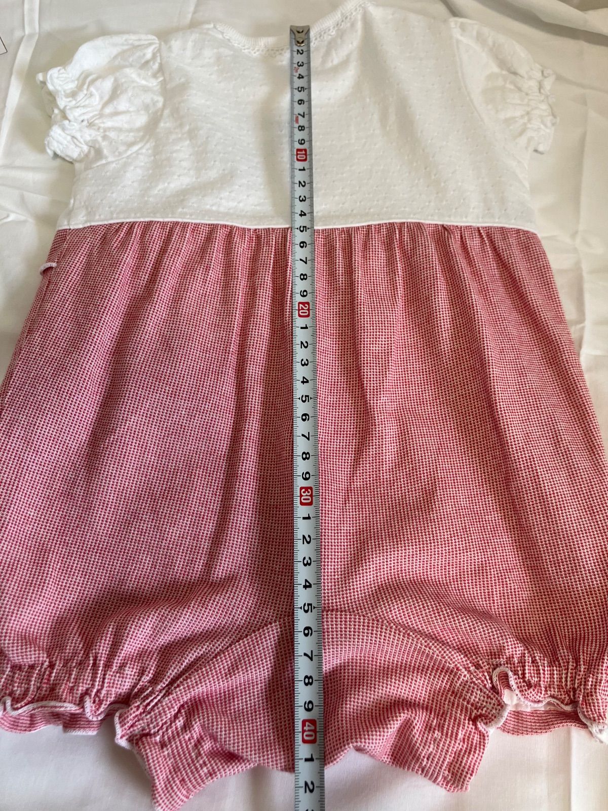 70size チェリーショートロンパース