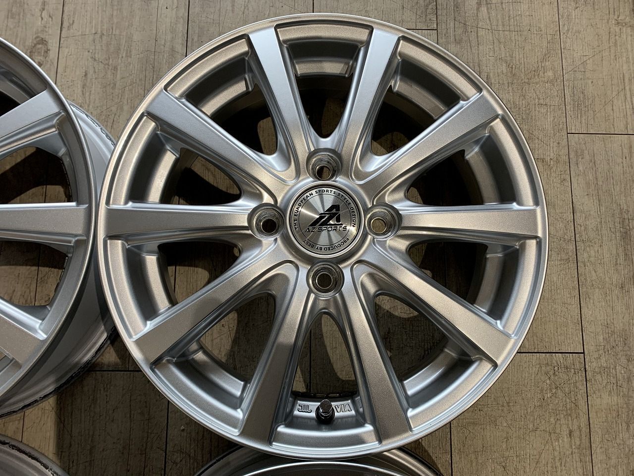 2508005】AZ SPORT 14インチ 4.5J +43 PCD100 4H 軽自動車