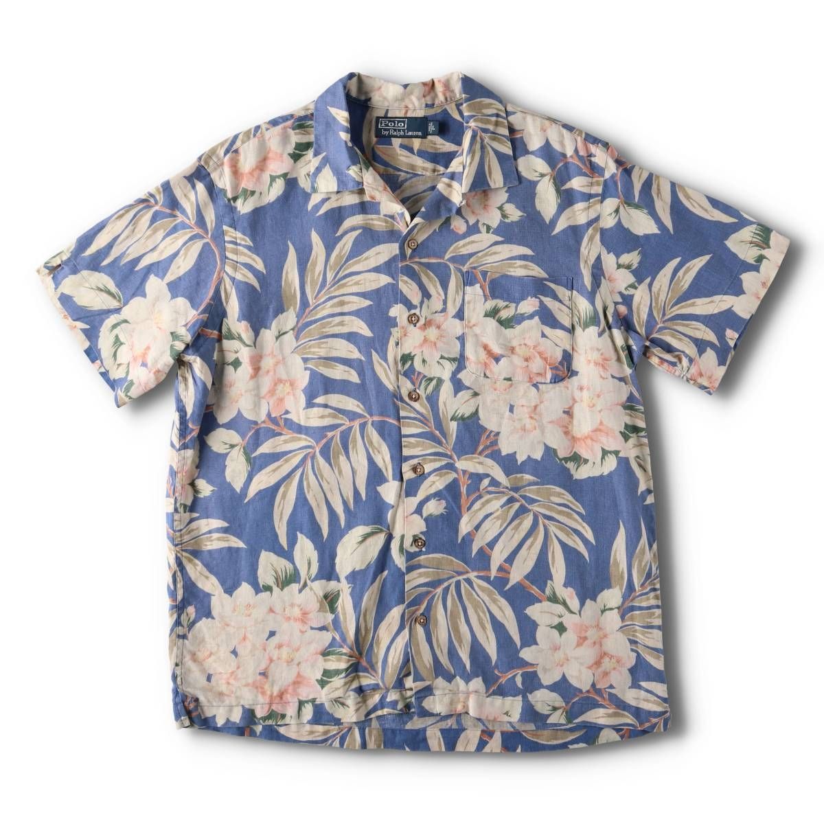 90s ラルフローレン アロハシャツ S 花柄 ヴィンテージ 古着 90年代 ラルフローレン Ralph Lauren POLO by Ralph Lauren