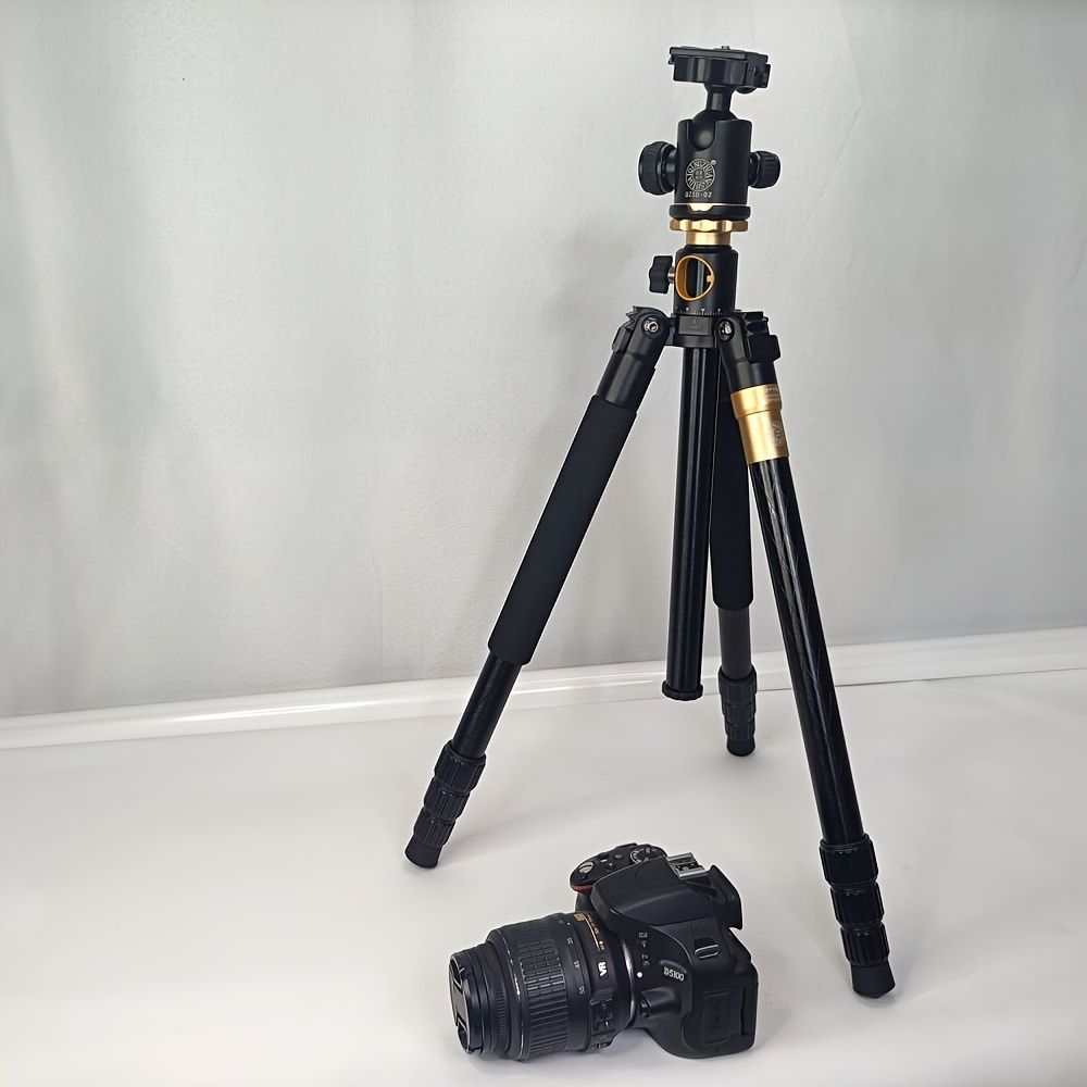 SLRカメラ用軽量エラQ999H三脚多機能低角度撮影携帯電話用三脚折りたたみ式パン?チルトヘッドシングルレッグ水平アーム中央軸水平三脚低角度撮影クロスバーvxO