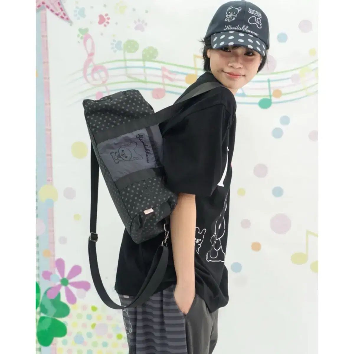 [HUG YOUR SKIN] コリラクマ マルチダッフルバッグ hug your skin】 Korilakkuma multi duffle bag /追跡付 (hug