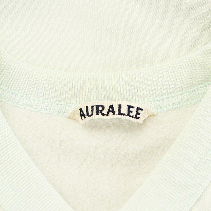 オーラリー AURALEE 19AW BAGGY POLYESTER SWEAT V-NECK スウェット トレーナー 0 水色 ライトブルー A9AV07PU /AN23 レディース オーラリー AURALEE 19AW BAGGY POLYESTER SWEAT V-NECK