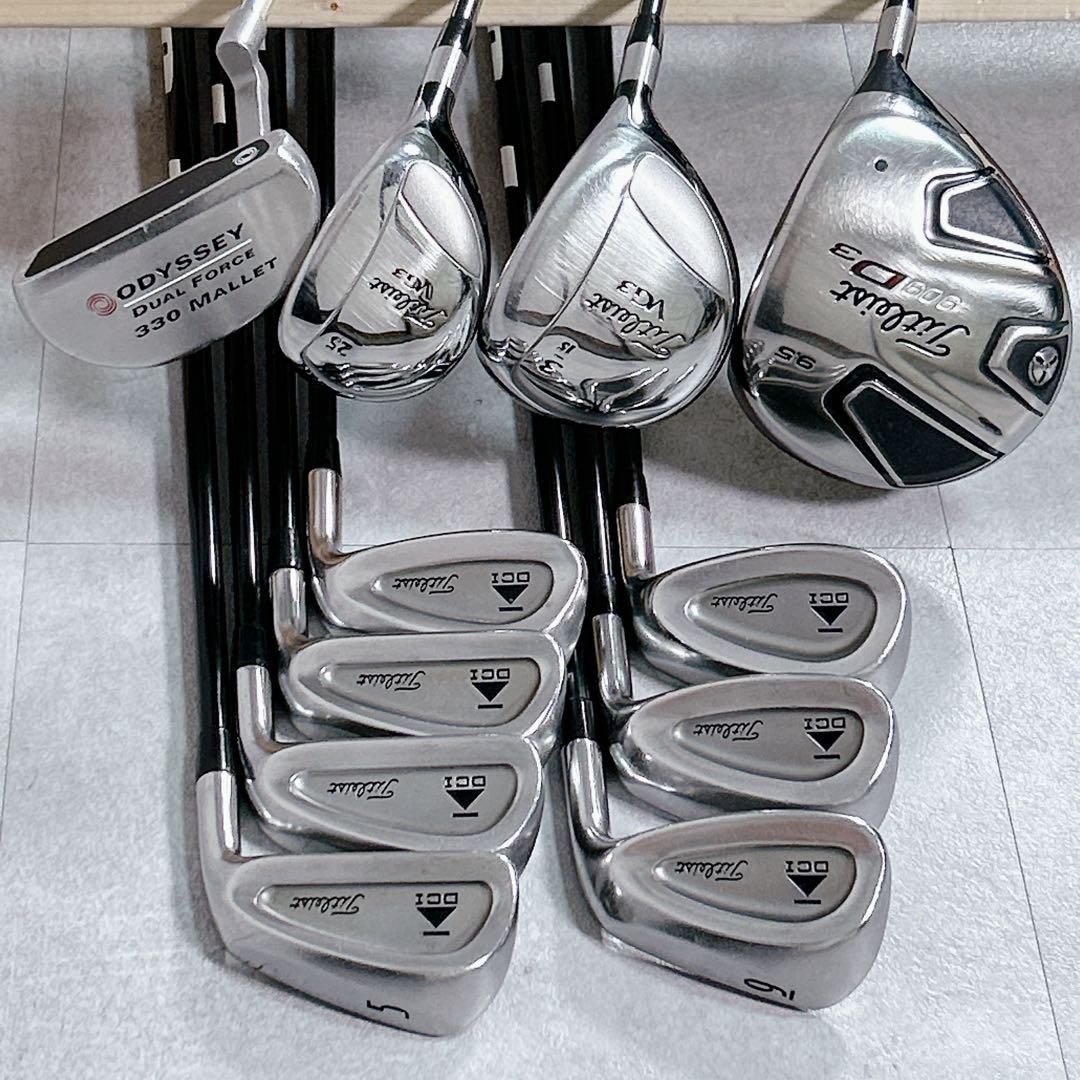 X580 タイトリスト他 メンズ ゴルフ クラブセット 12点 カッコいい S