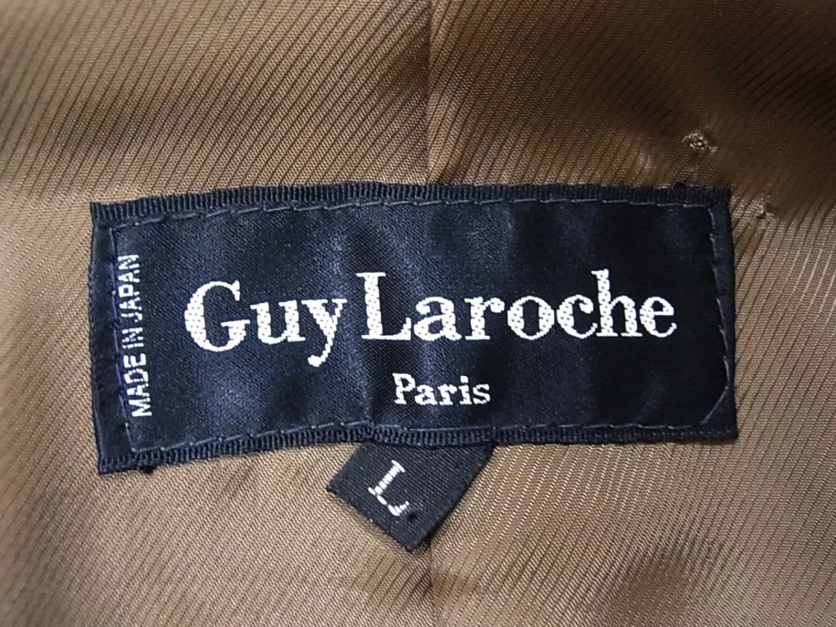 ☆Guy Laroche ギラロッシュ 上質 ラムレザーコート メンズ 日本製 羊