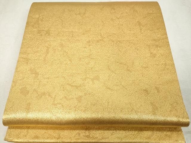 平和屋本店□極上 西陣の名門 加納幸謹製 六通柄袋帯 変わり市松 金糸  