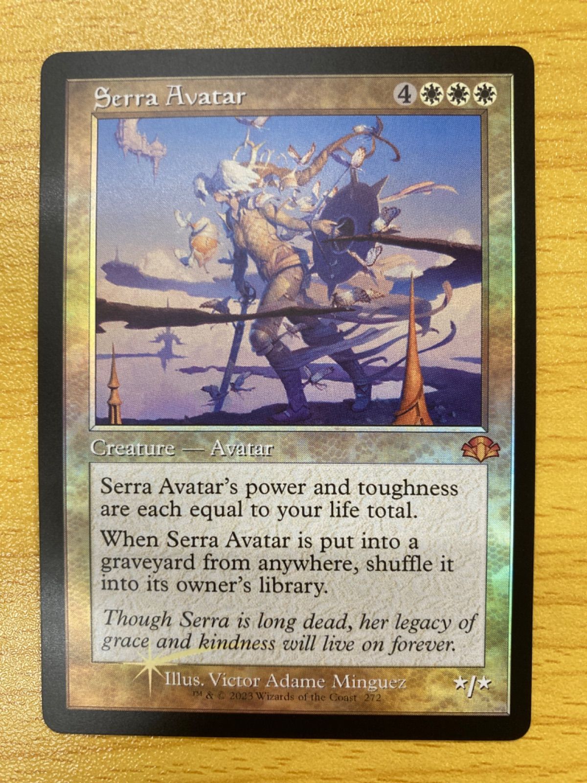 旧枠　foil「USG-P」セラのアバター/Serra Avatar　英語1枚 MTG セラのアバター 英語 旧枠 foil - メルカリ