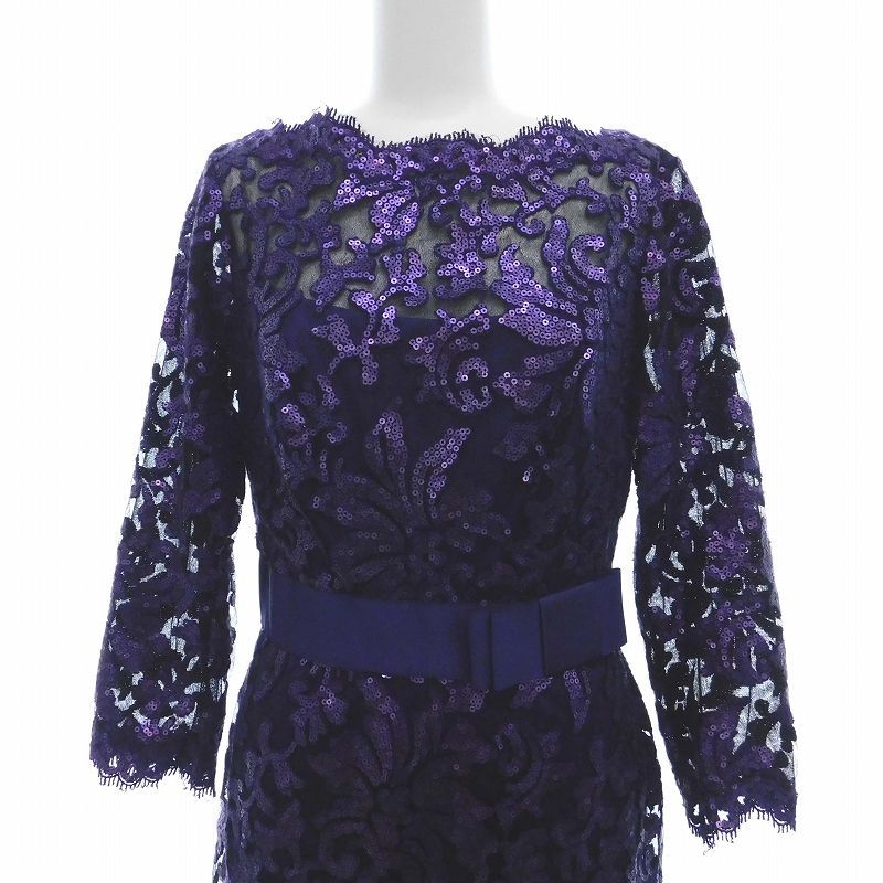 タダシショージ TADASHI SHOJI ワンピース ロング ミモレ丈 七分袖