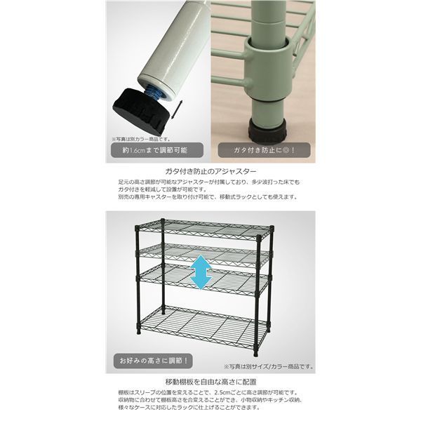 19Φスチールラックセット 幅約75×奥行35