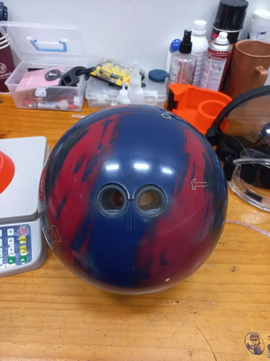 ボーリングボール 15 p ２フィンガー ハイブリッド 3 Dオフセット