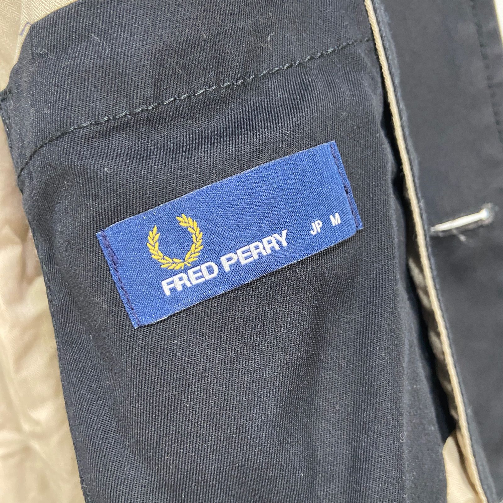 ☆FRED PERRY☆フレッドペリー☆ステンカラーコート☆ブラック☆M☆H24M