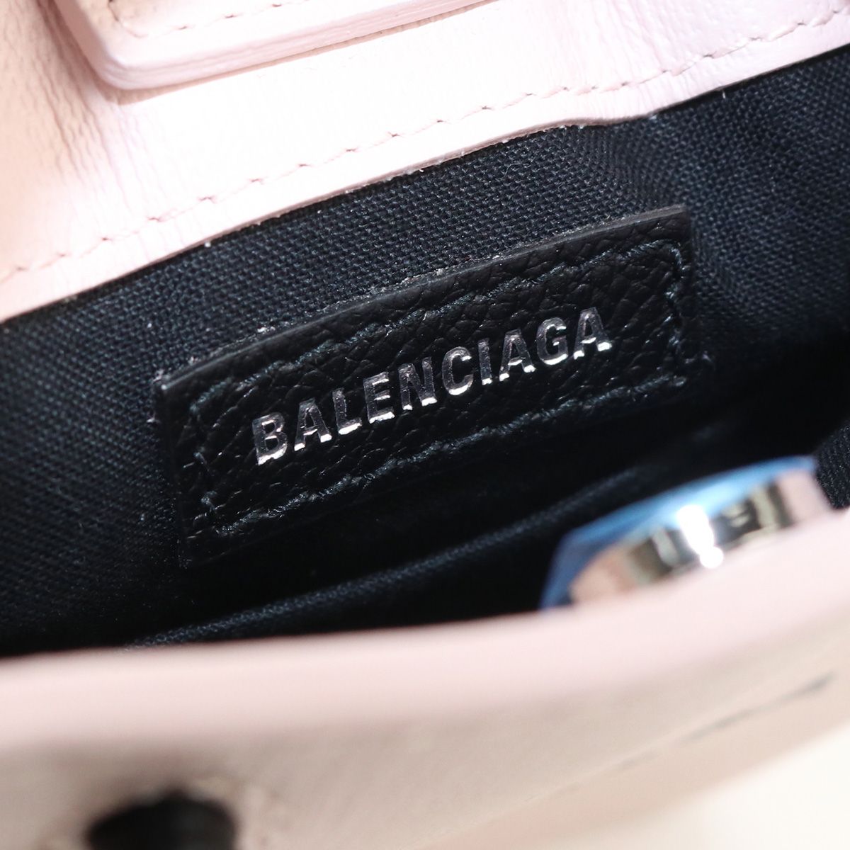 BALENCIAGA バレンシアガ ミニ ショッピングバッグ 593826 斜め掛け ショルダーバッグ カーフ【中古】 レディース