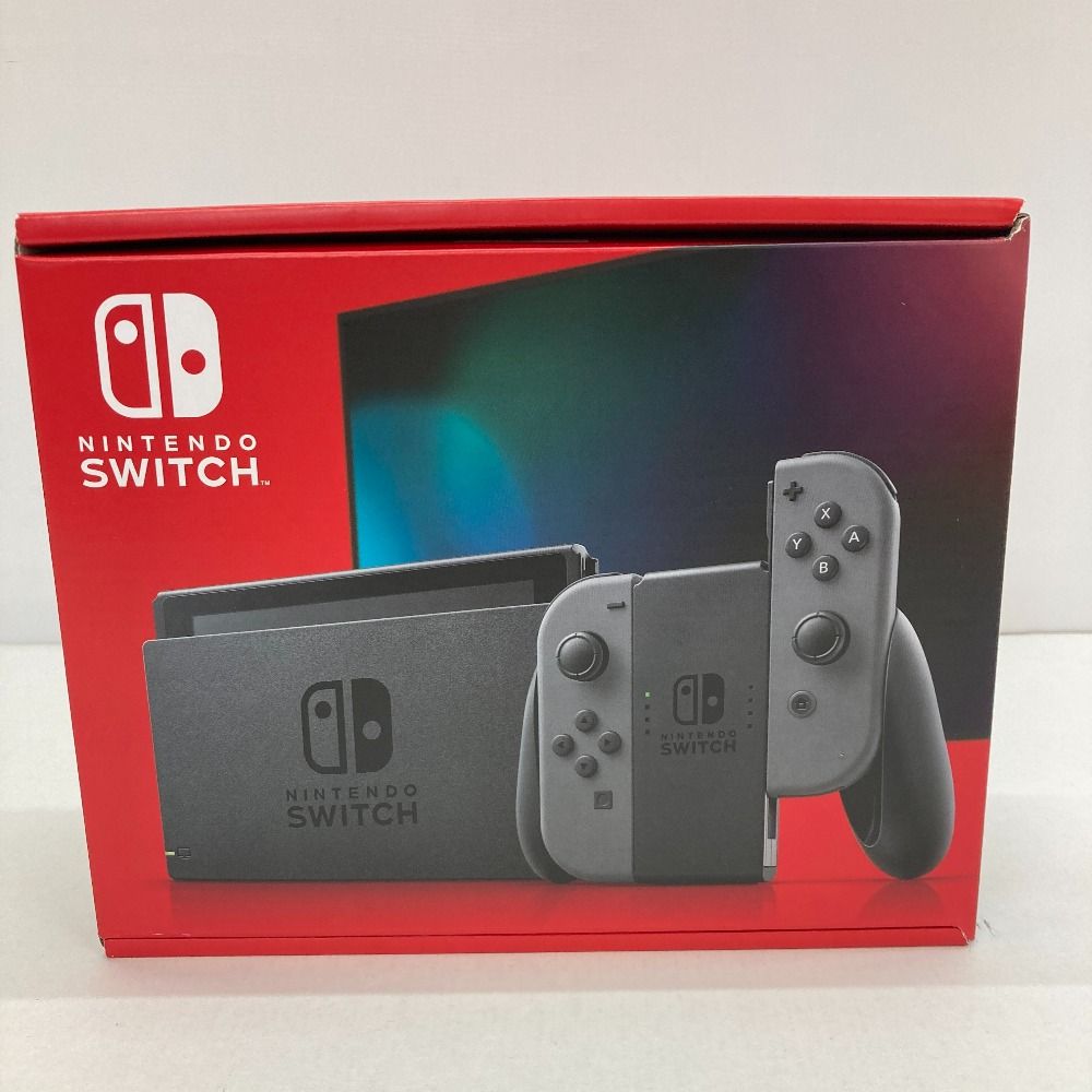 05w03328 【未使用品 Nintendo Switch】ニンテンドースイッチ本体 新型(XKJ) Joy-Conグレー ＊検品開封済＊  ゲームハード 【未使用品】 - メルカリ