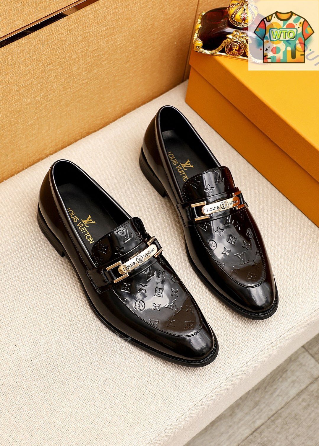 LOUIS VUITTON ルイ・ヴィトン カジュアルレザーシューズ24 ヴィトン