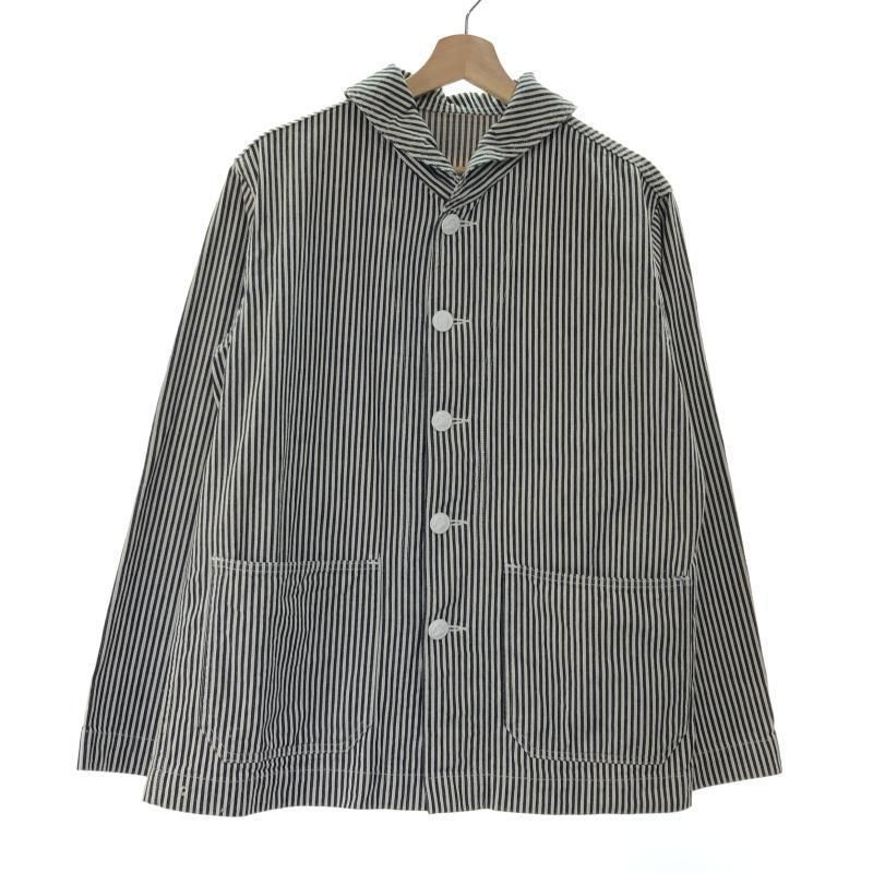 WAREHOUSE U.S.NAVY SHAWL COLLAR COVERALL ストライプ 38 ウェアハウス 10