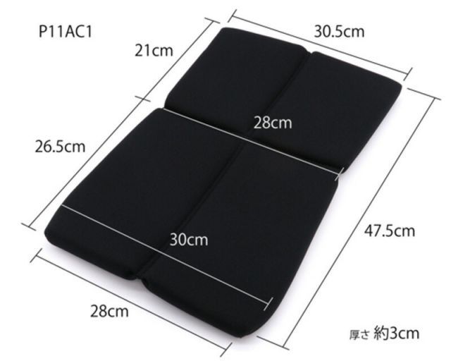 BRIDE]ZIEG4 WIDE(ジーグ4ワイド)用背部クッション(ブラック)[P11AC1 