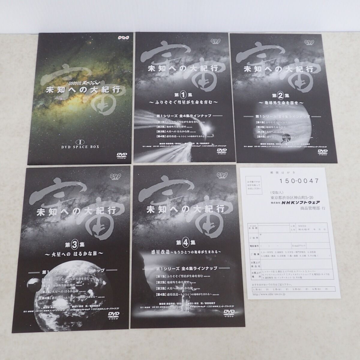 宇宙 NHKスペシャル 未知への大紀行 DVD SPACE BOX I/II まとめ