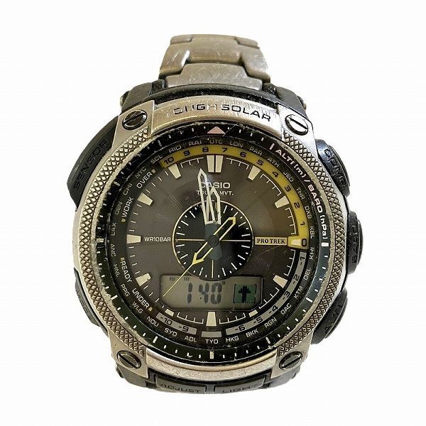 カシオ Casio プロトレック PRW5000T ソーラー 時計 腕時計 メンズ