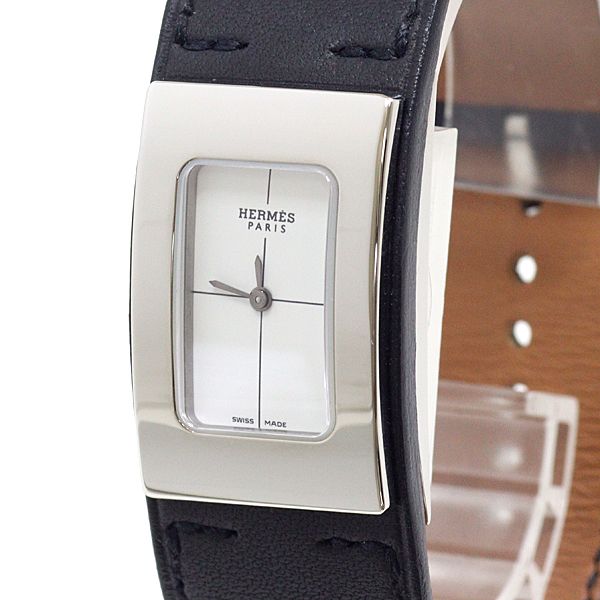 HERMES エルメス シェルシュミディ ホワイト レディース クォーツ