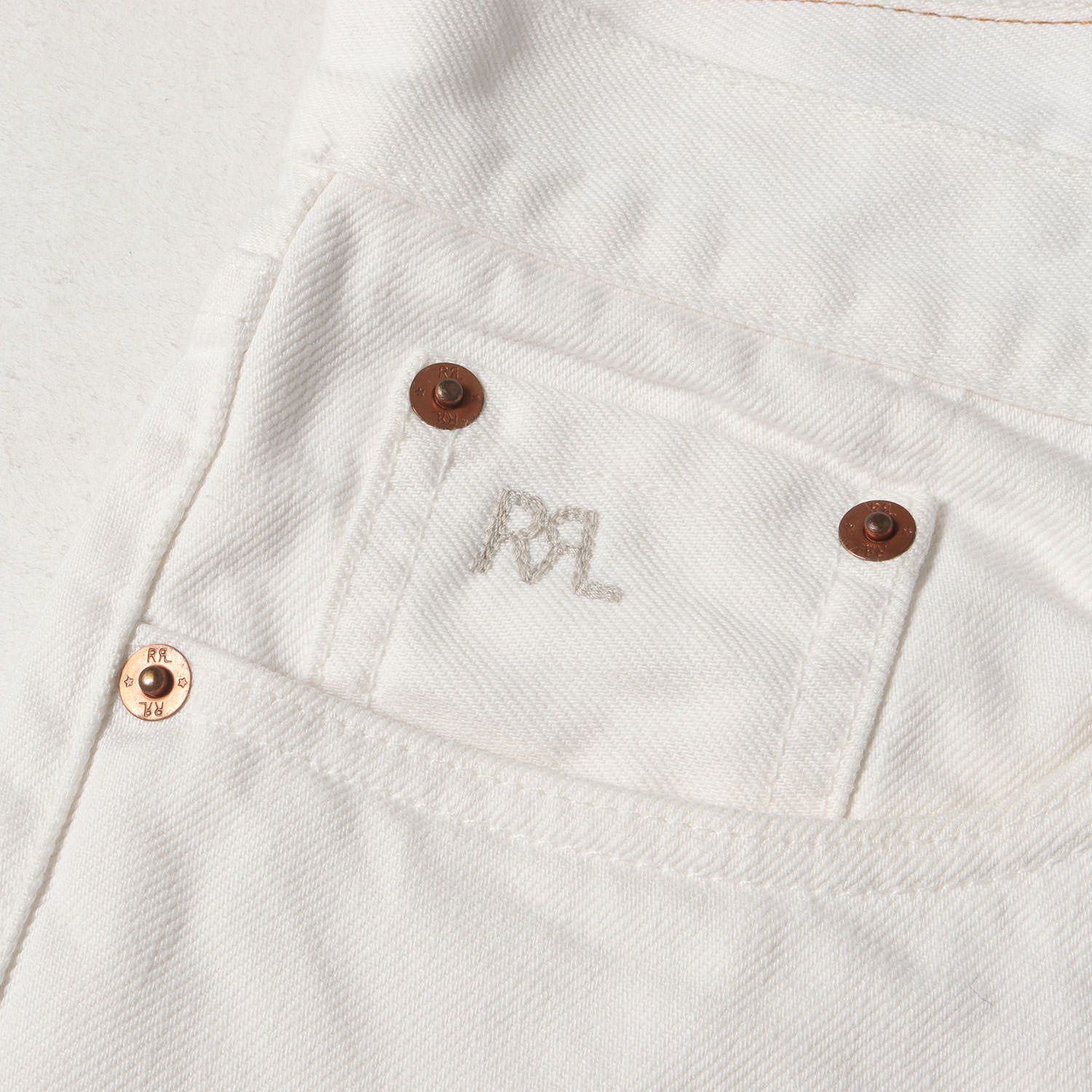 RRL ダブルアールエル パンツ サイズ:30×30 スリムフィット ホワイト 