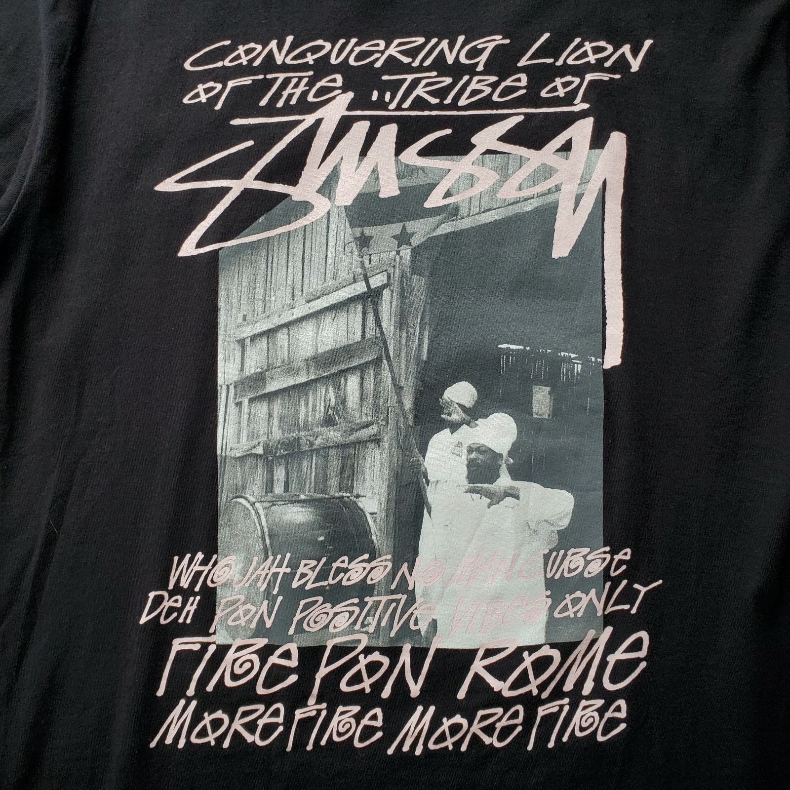 ステューシー　ラスタ　Tシャツ バックプリント　ラスタ　レゲエ　ブラック　L Yahoo!オークション -「ステューシーstussyラスタ」の落札相場