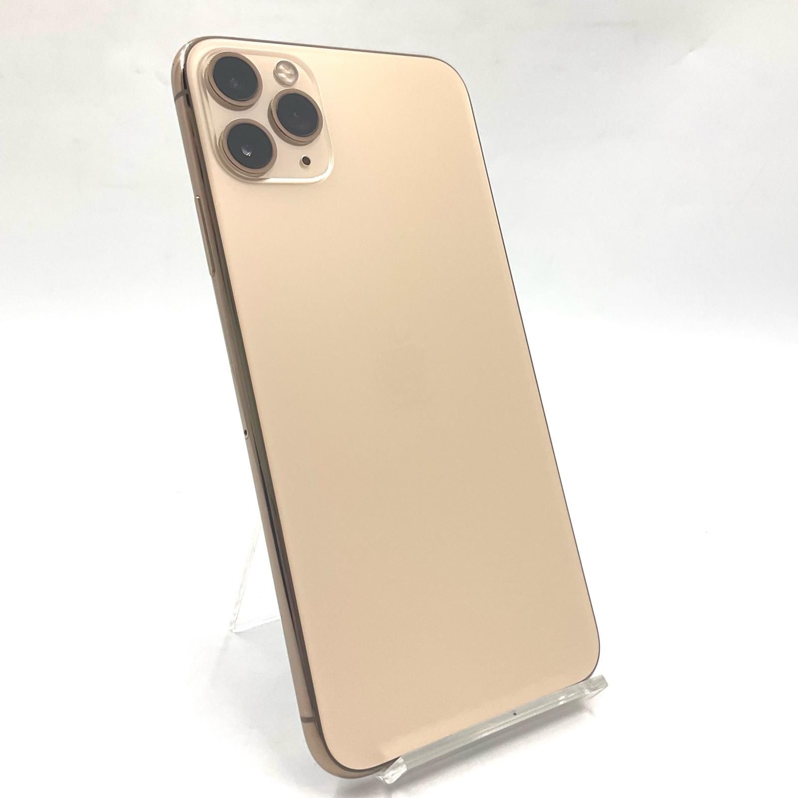 【全額返金保証】【最速発送】Apple iPhone 11 Pro Max 256GB ゴールド Softbank 白ロム 77% 動作確認済