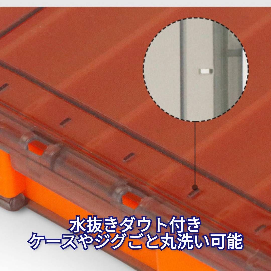 両面収納□リバーシブルケース【メタルジグ・ミノー・ルアー12個収納