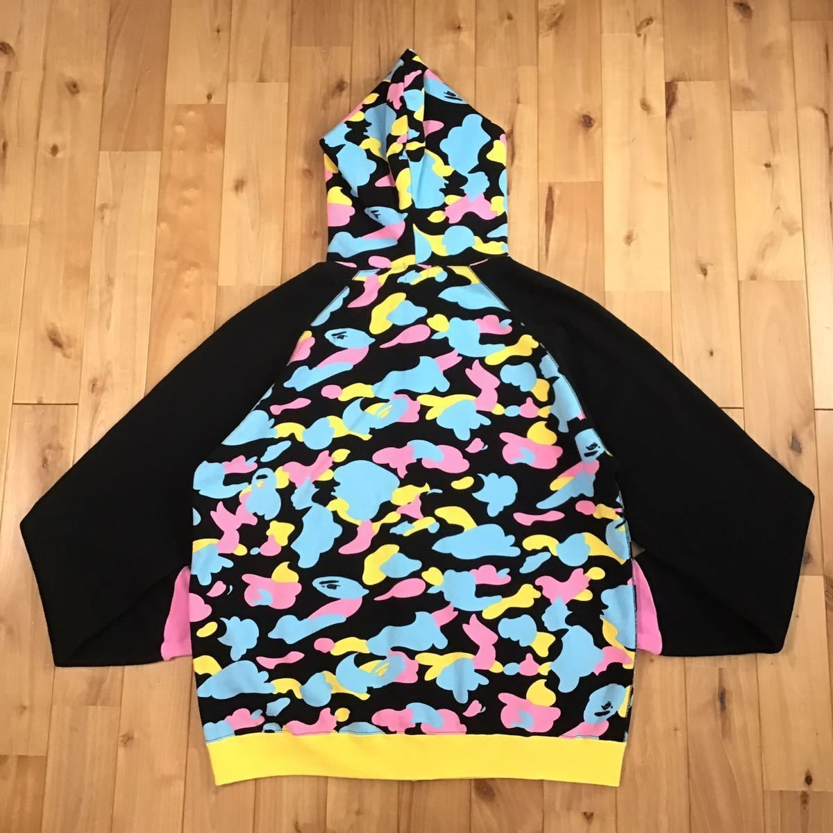 マルチカモ パーカー Lサイズ a bathing ape crazy BAPE full
