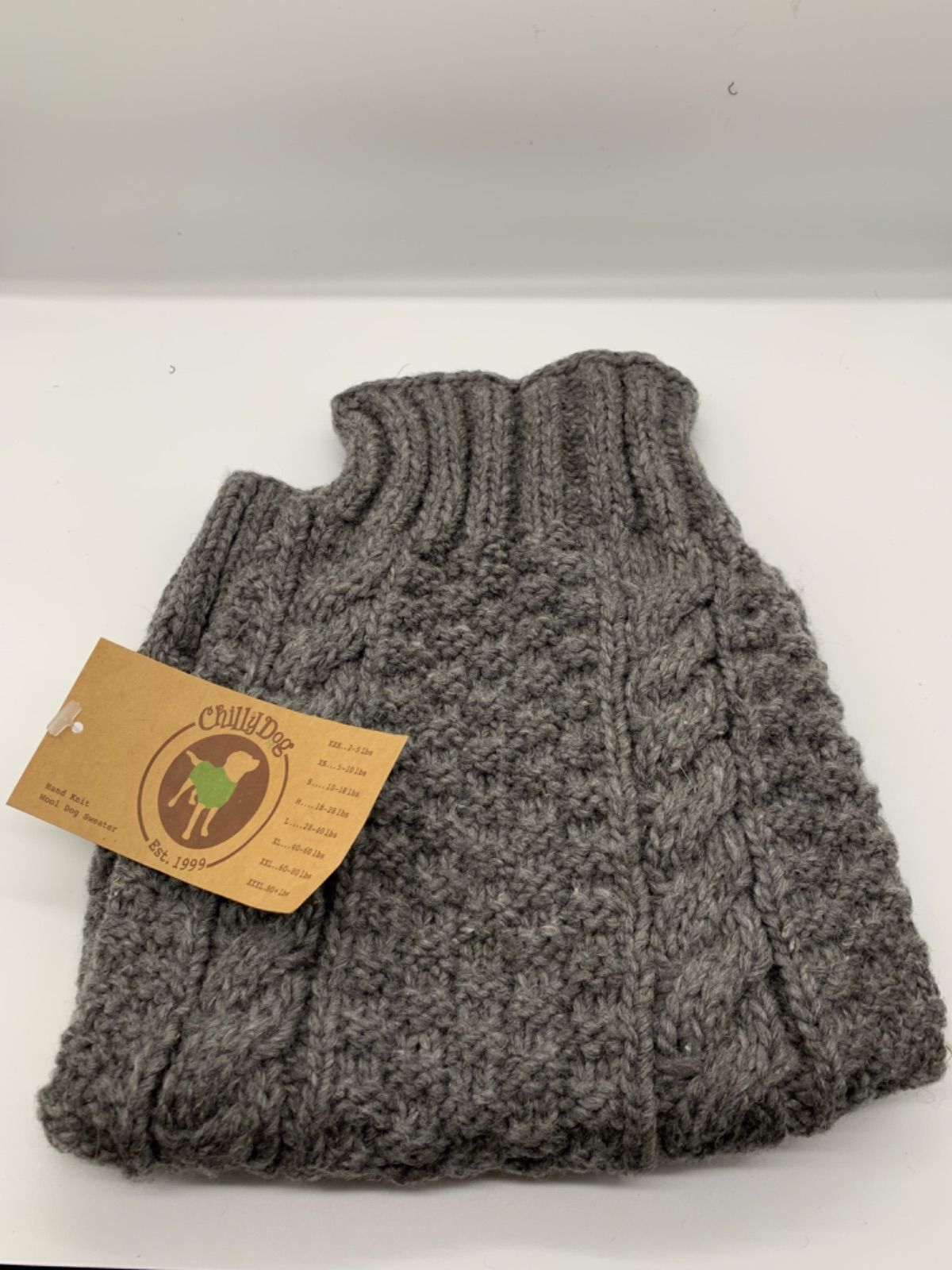 犬服ドッグウェアmilk&pepperケーブル編みセーターニット　29新品タグ付 犬服ドッグウェアmilk&pepperケーブル編みセーターニット 29