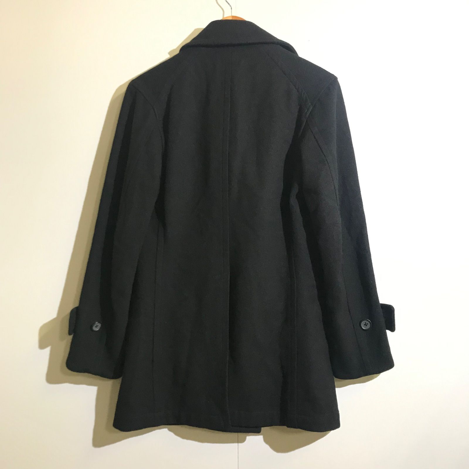 PPFM / コート/--/ウール/BLK PPFM ウールダブルPコート ブラック メンズ Mサイズ - メルカリ