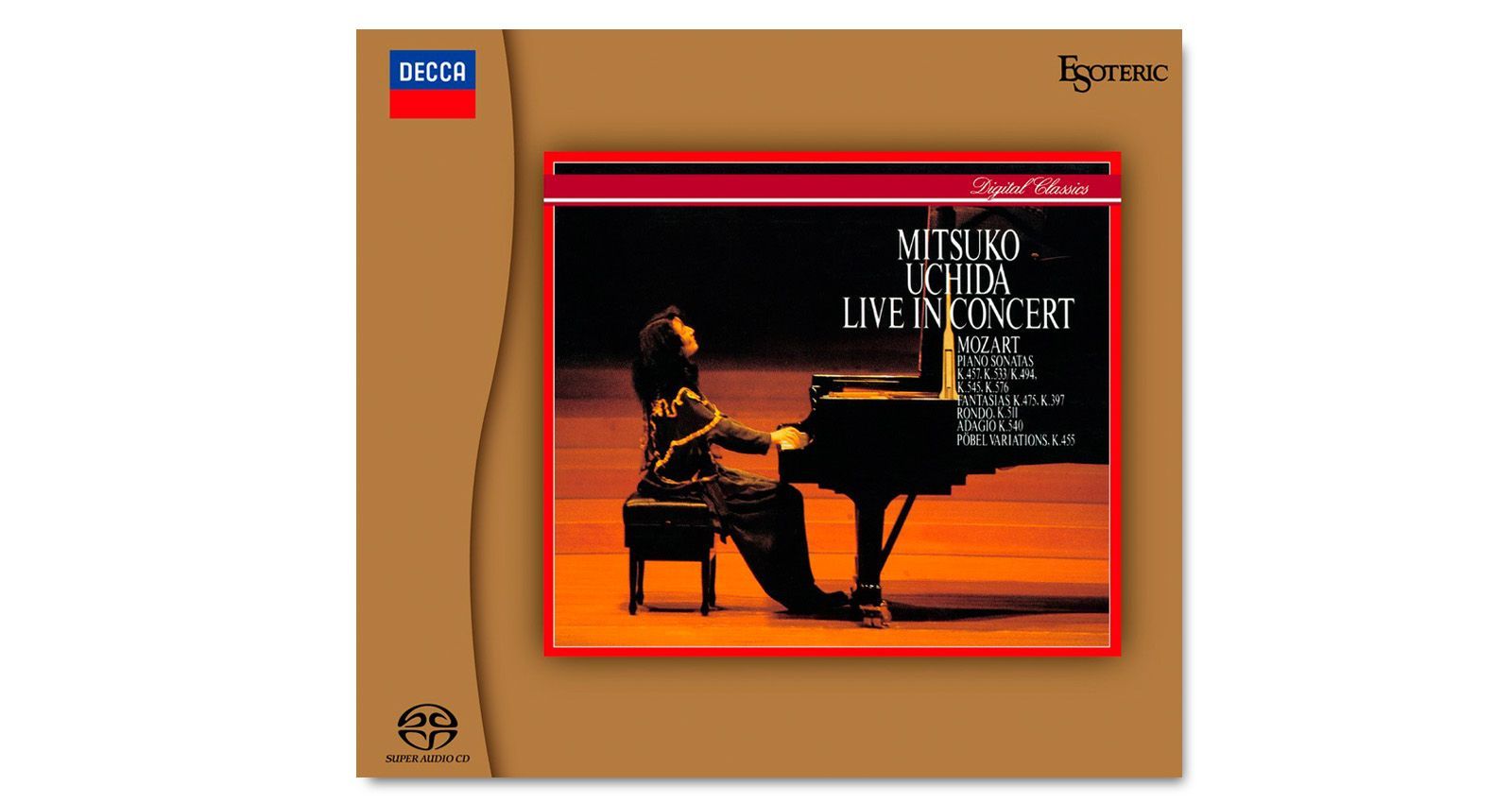 ESOTERIC　SACD　モーツァルト・ライヴ・イン・コンサート　内田光子 MOZART LIVE IN CONCERT / モーツァルト・ライヴ・イン
