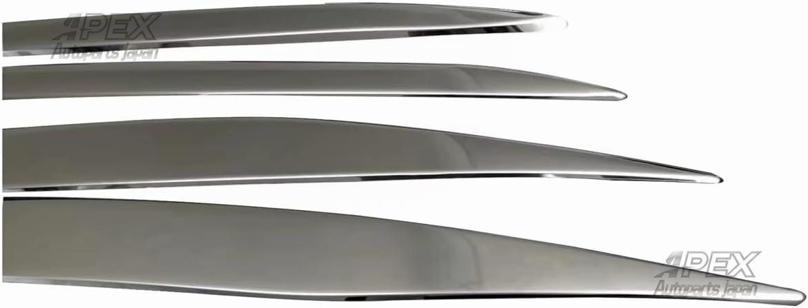 オデッセイ 13-24年 用 サイドドアモール ドアトリム ステンレス鋼 シルバー カースタイリング FFCRYSTALESIA_COM