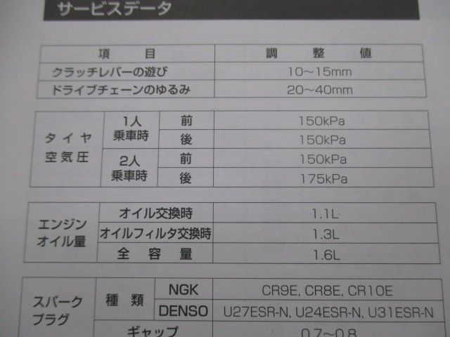 スズキ（SUZUKI）DJEBEL ジェベル250XC 取扱説明書 スズキ 正規 中古