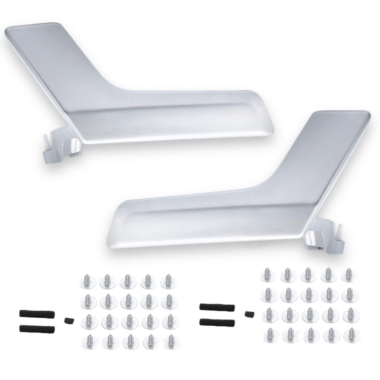 Kanoan ベンツ 用 ドア ハンドル インナー リペア キット ノブ シルバー W204 X204 C180 C200 C250 C300 C350 C63 GLK300 GLK350 等 汎用 社外品 インナードアハンドル 室内ドアハンド [左右セット]