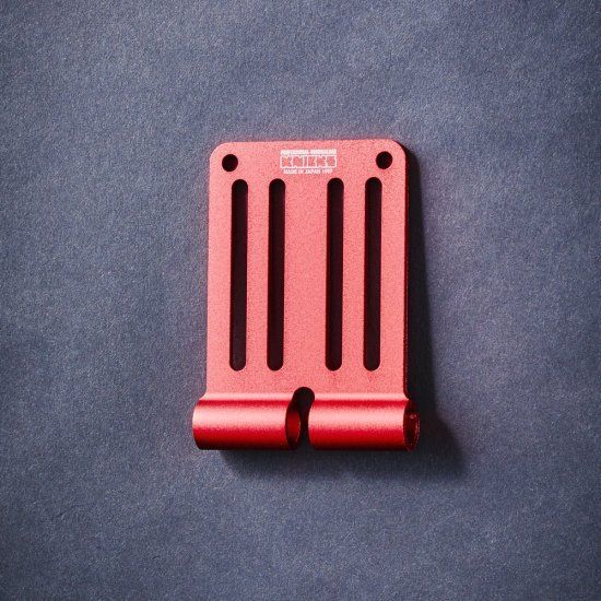 KNICKS ニックス ALU-15-R アルミ削り出し 一部削り出し ベルトループ レッド 腰袋 パーツ カスタム