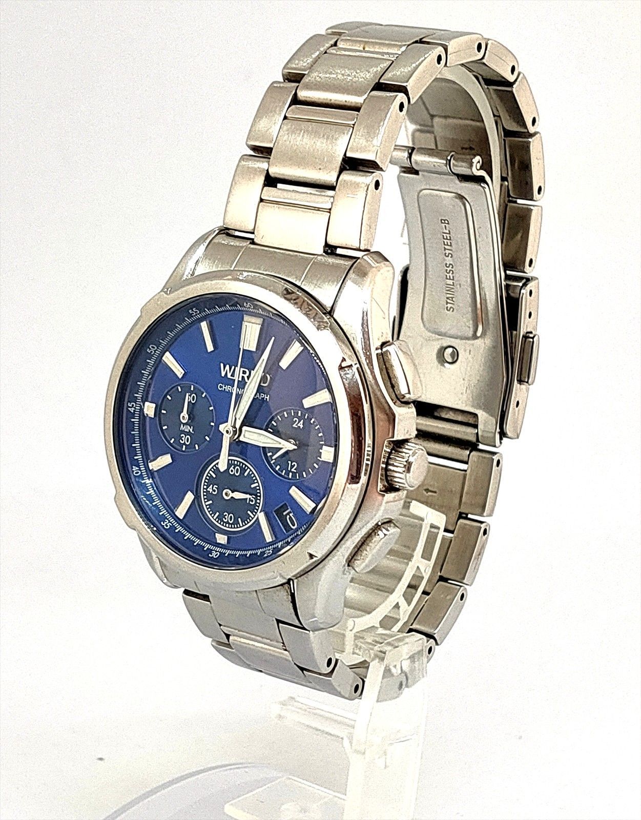 SEIKO クロノグラフ 腕時計 ブルーグレー SEIKO クロノグラフ 腕時計 ブルー SEIKO 【公式通販】