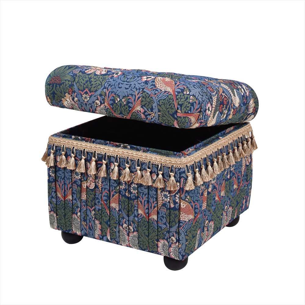 ジェニファーテイラー スツールボックス いちご泥棒 収納付き