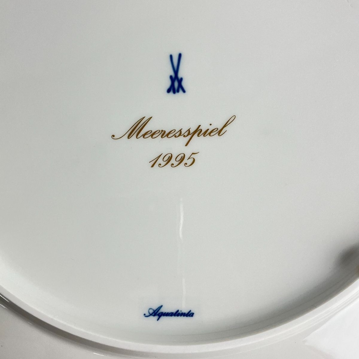 希少 美品 マイセン 1995年 イヤープレート 海の戯れ e6c841c0594bd4d6ed3233e6391d7a