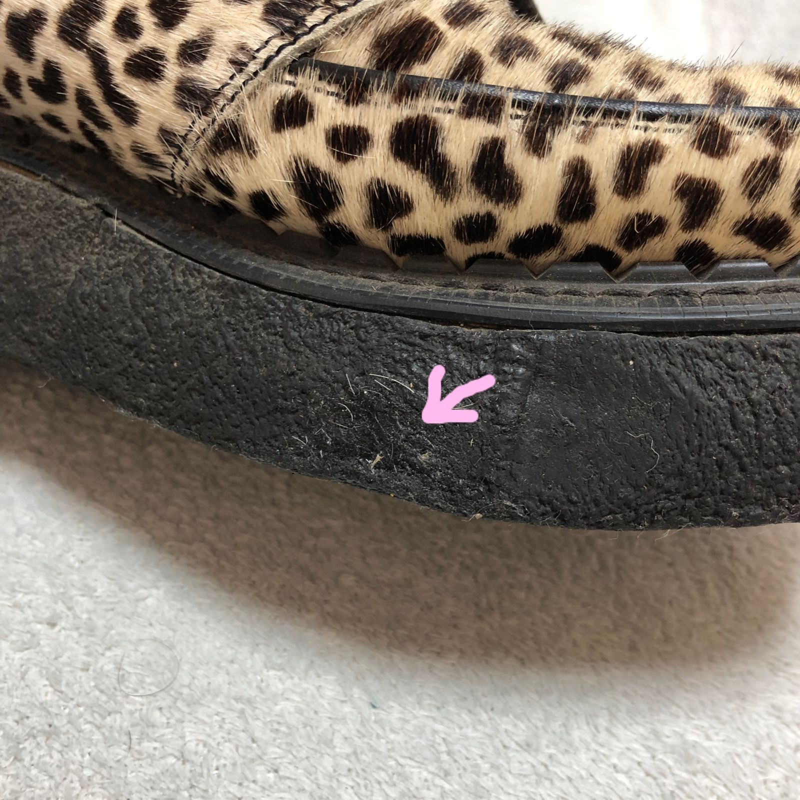 定価￥67100】ジョージコックスラバーソールヒョウ柄ミニレパードUK8豹