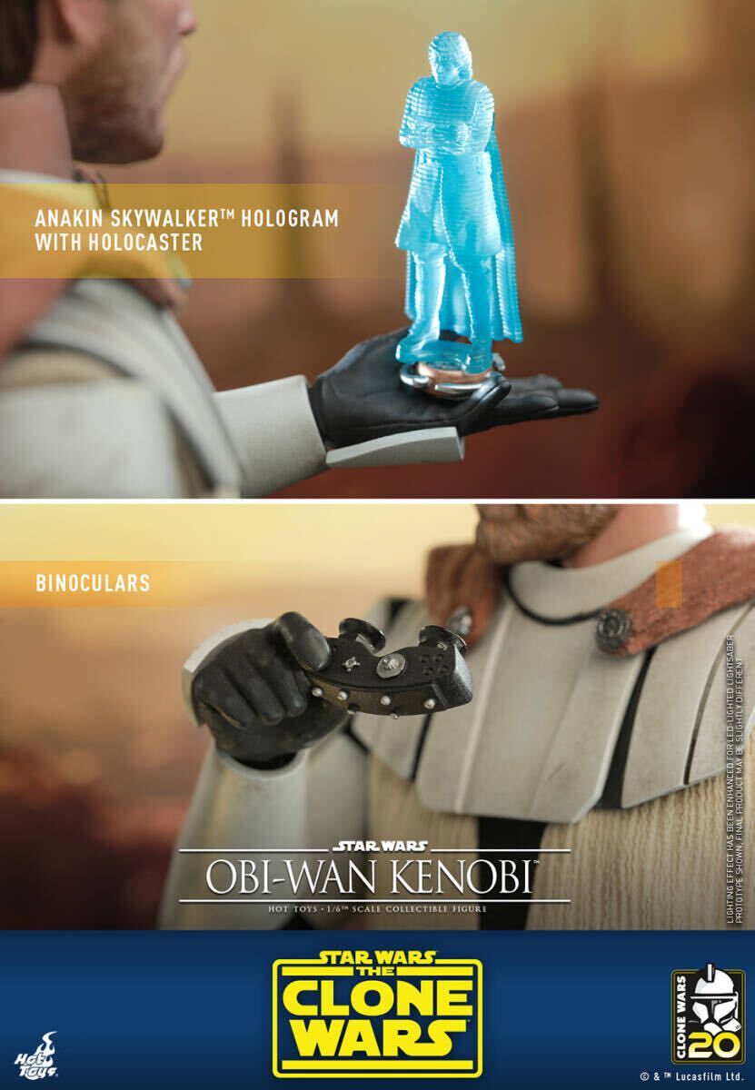 ホットトイズ 1/6 スター・ウォーズ クローン ウォーズ オビ＝ワン・ケノービ 未開封新品 TMS095 Star Wars HOTTOYS  Obi-Wan Kenobi - メルカリ