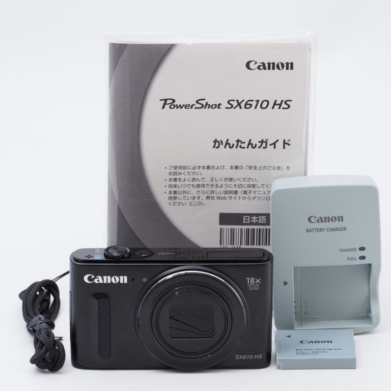 5☆好評 Canon デジタルカメラ PowerShot SX610 HS ブラック 光学18倍