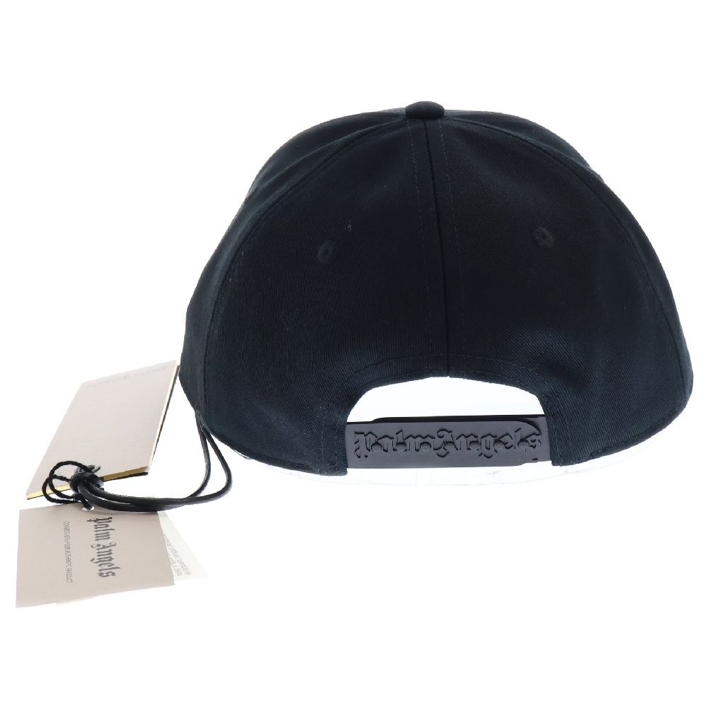 Palm Angels パームエンジェルス Burning Monogram Baseball Cap 刺繍 ベースボールキャップ ブラック PMLB094R24FAB0081076 Palm Angels (パームエンジェルス) Burning Monogram Baseball Cap