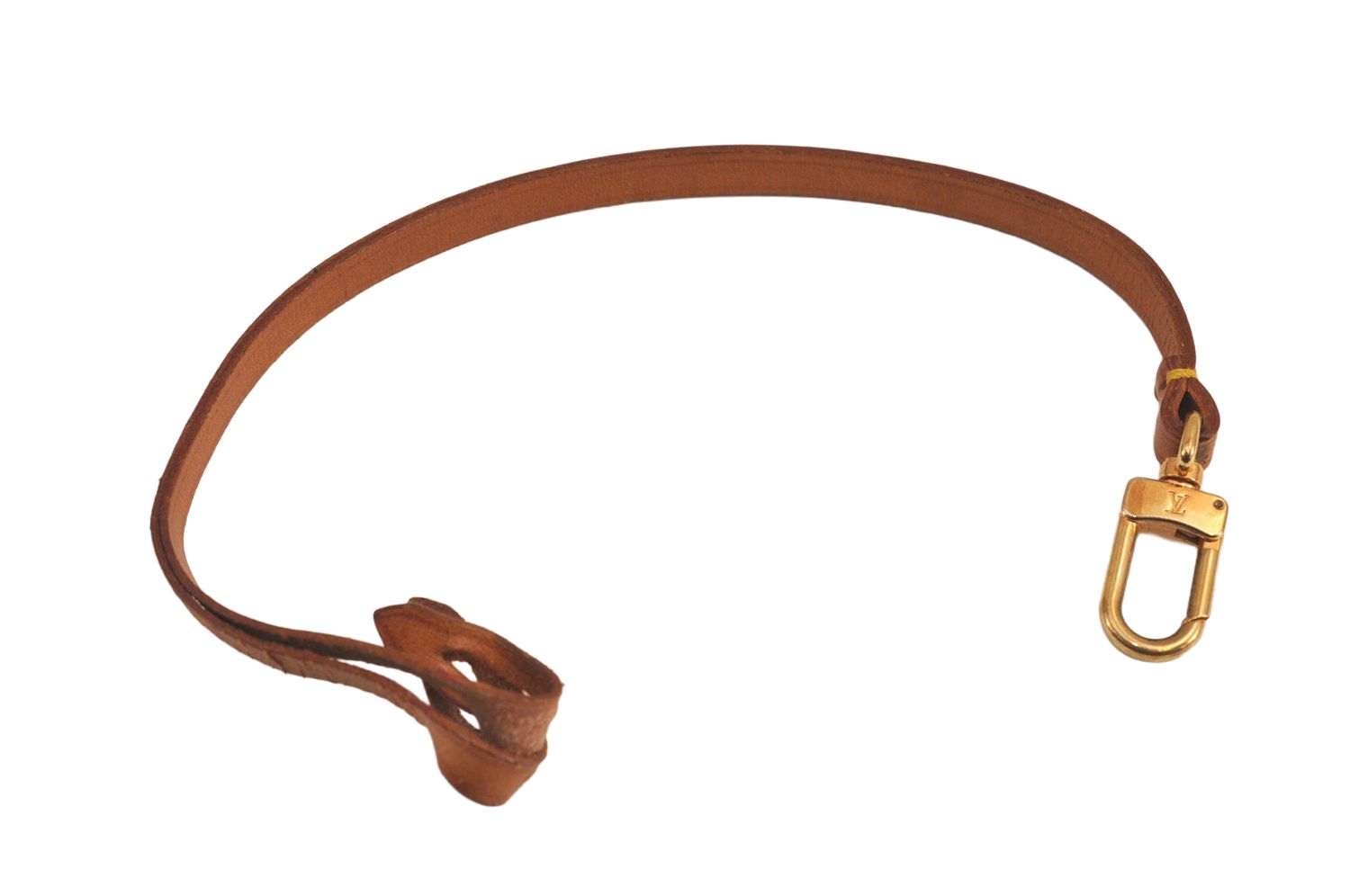 LOUIS VUITTON ルイヴィトン レザー ポシェットアクセソワール用ストラップパーツ ベージュ 13.8 LV 6728M