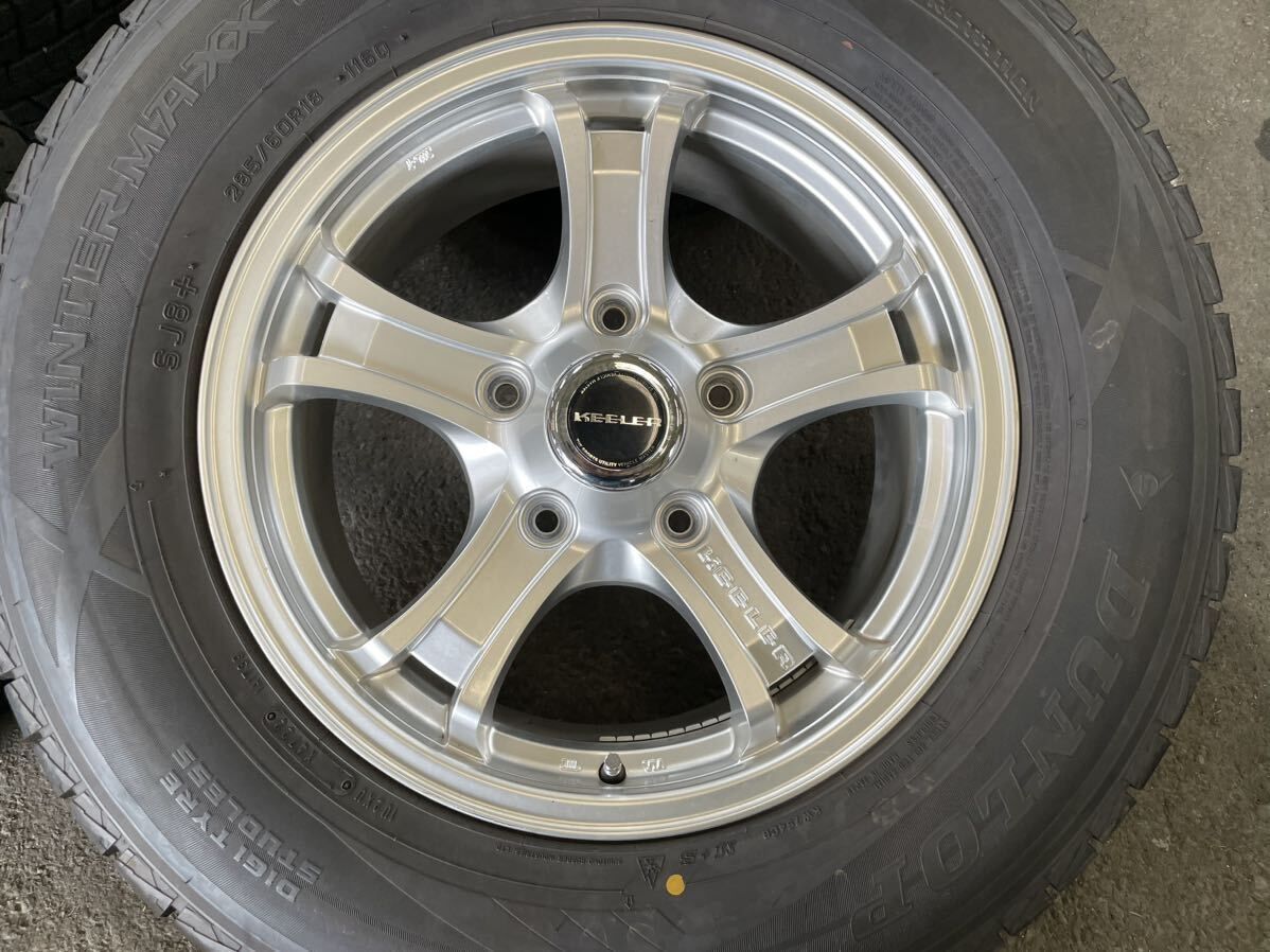 ランクル100、ランクル200に！285/60R18付き中古スタッドレスセット！キーラーフォース×ダンロップSJ8！タンドラ、セコイアにも！