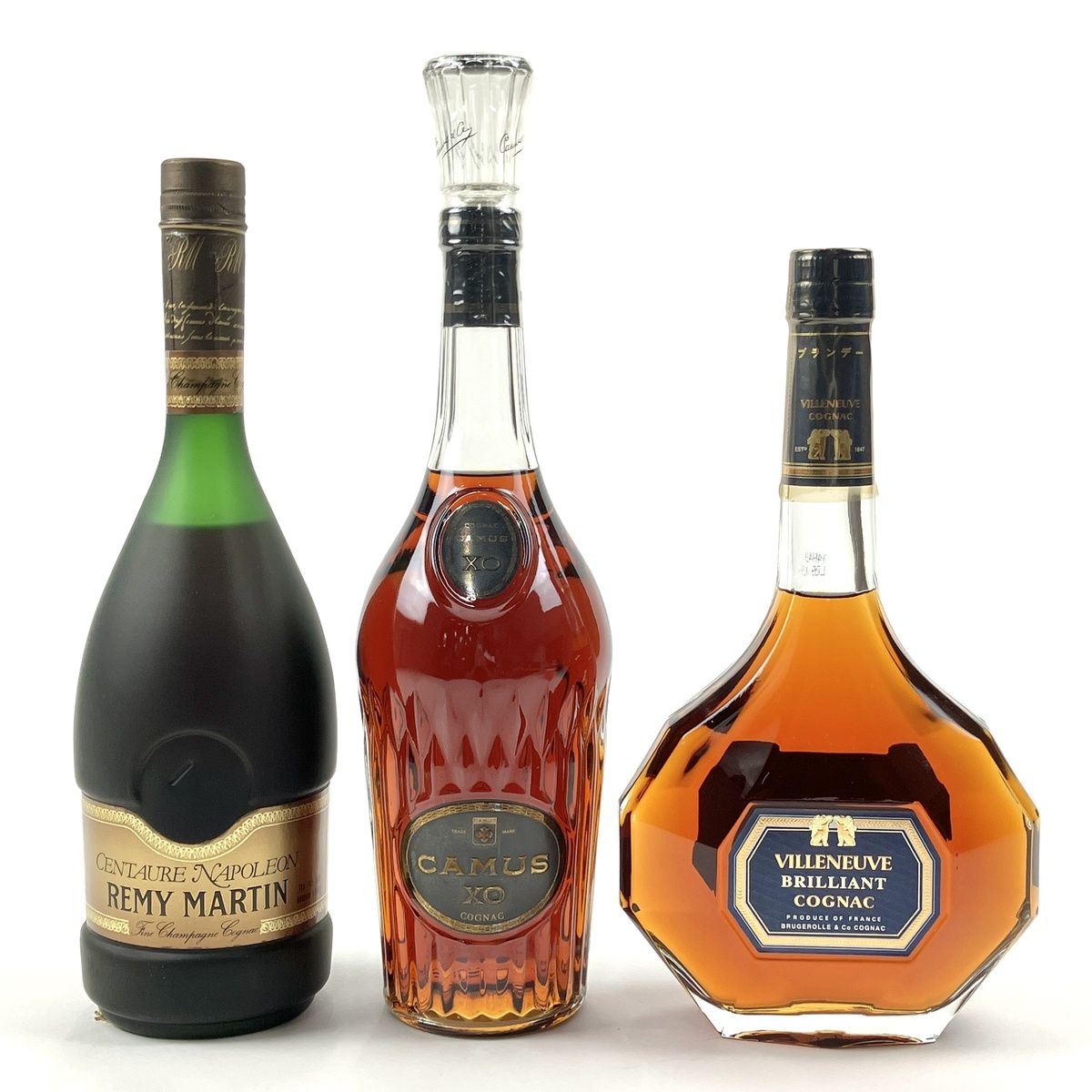 3本 REMY MARTIN CAMUS VILLENEUVE コニャック 700ml-