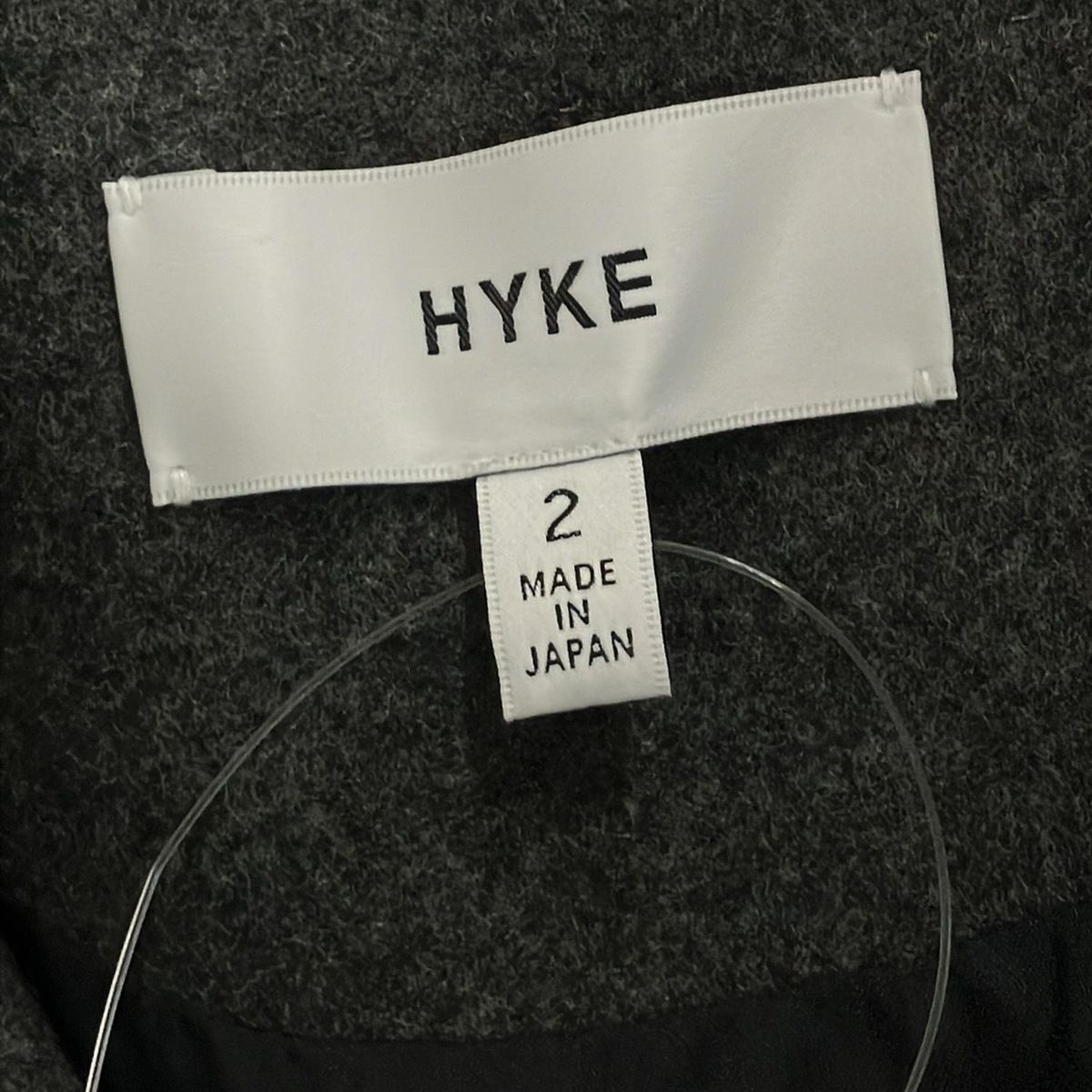 HYKE グレー コートサイズ2 HYKE(ハイク) TRENCH COAT -REGULAR FIT- 身長別定番トレンチ