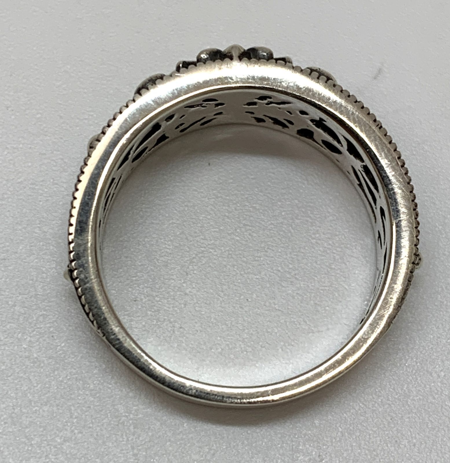 新品　約24〜24.5号　フローラルクロスリング　silver925 新品 約24~24.5号 フローラルクロスリング silver925 - メルカリ