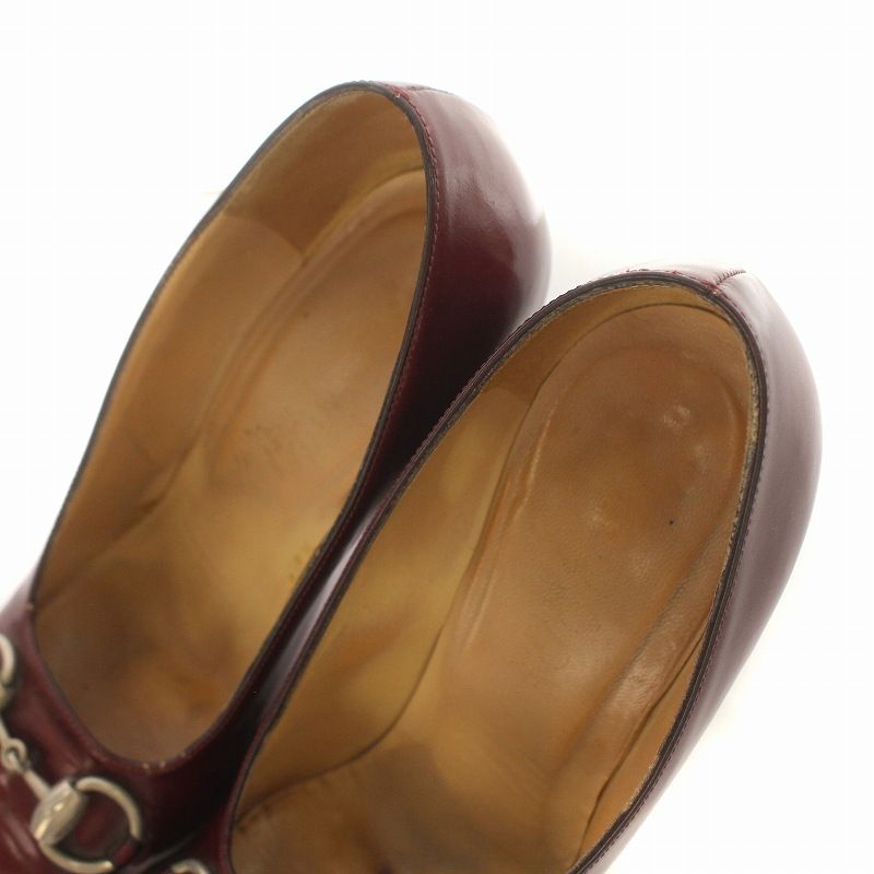 グッチ GUCCI パンプス ハイヒール チャンキーヒール ホースビット