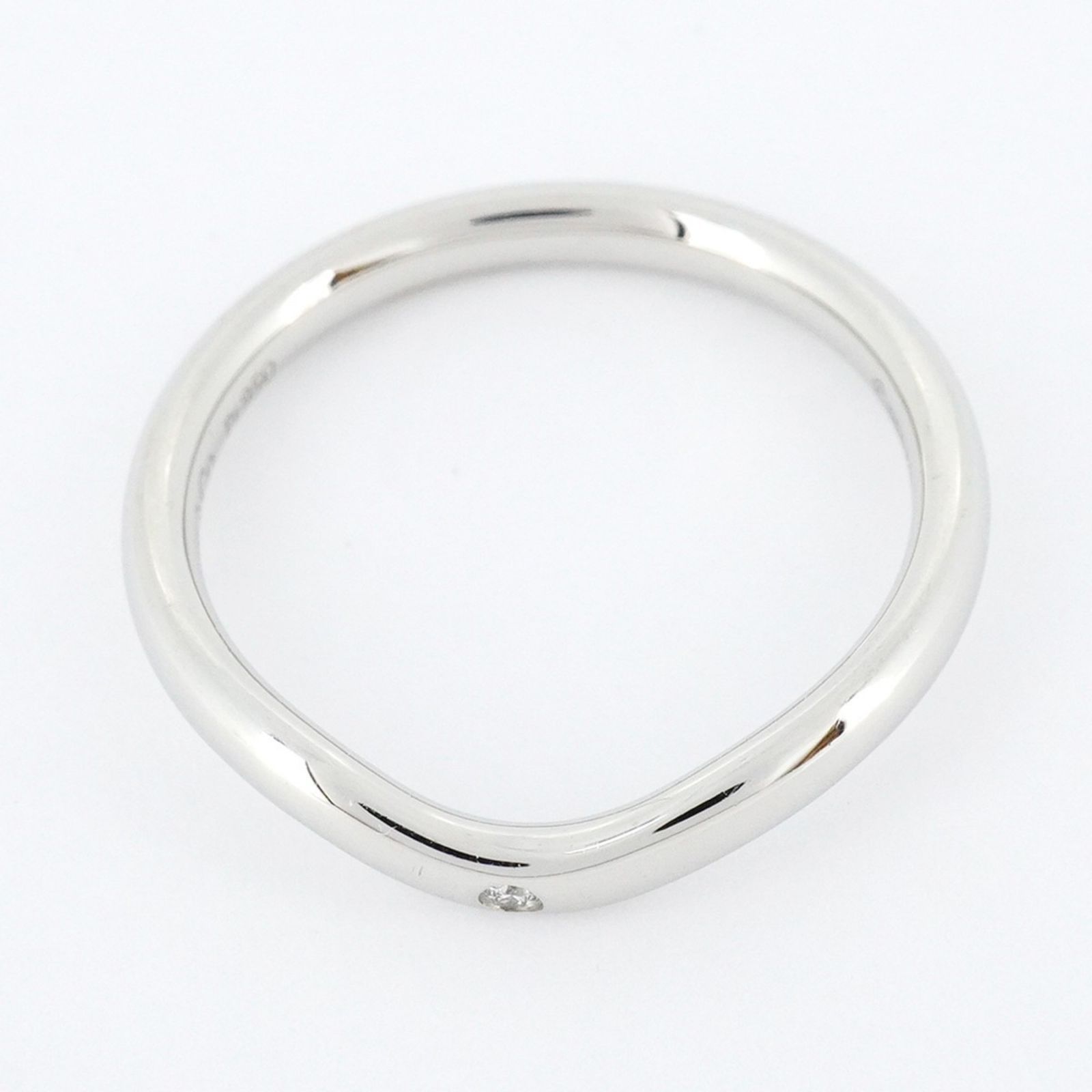 ティファニー リング ダイヤ ダイヤモンド カーブドバンド 7.5号 Pt950