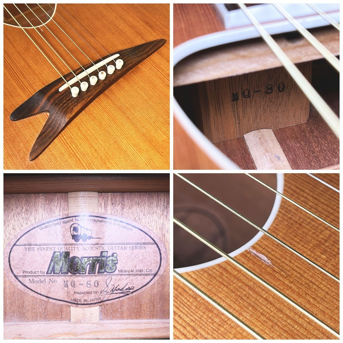 【ジャンク品】 Morris モーリス MQ-80 アコギ ギター エレアコ ジャンク品】 Morris モーリス MQ-80 アコースティックギター エレアコ