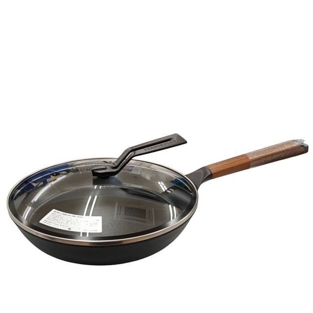 バーミキュラ (Vermicular) 26cm フライパン深型 ウォールナット フライパン 26cm ガラスリッドセット[オーク］ | バーミキュラ公式